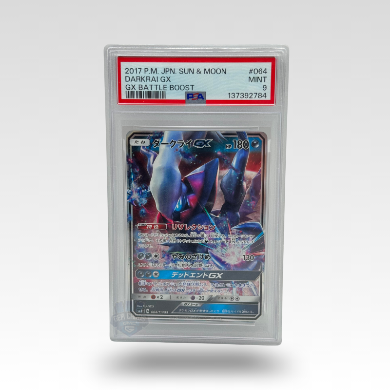 Pokémon – Darkrai GX 064/114 – GX Battle Boost (JP) – PSA 9