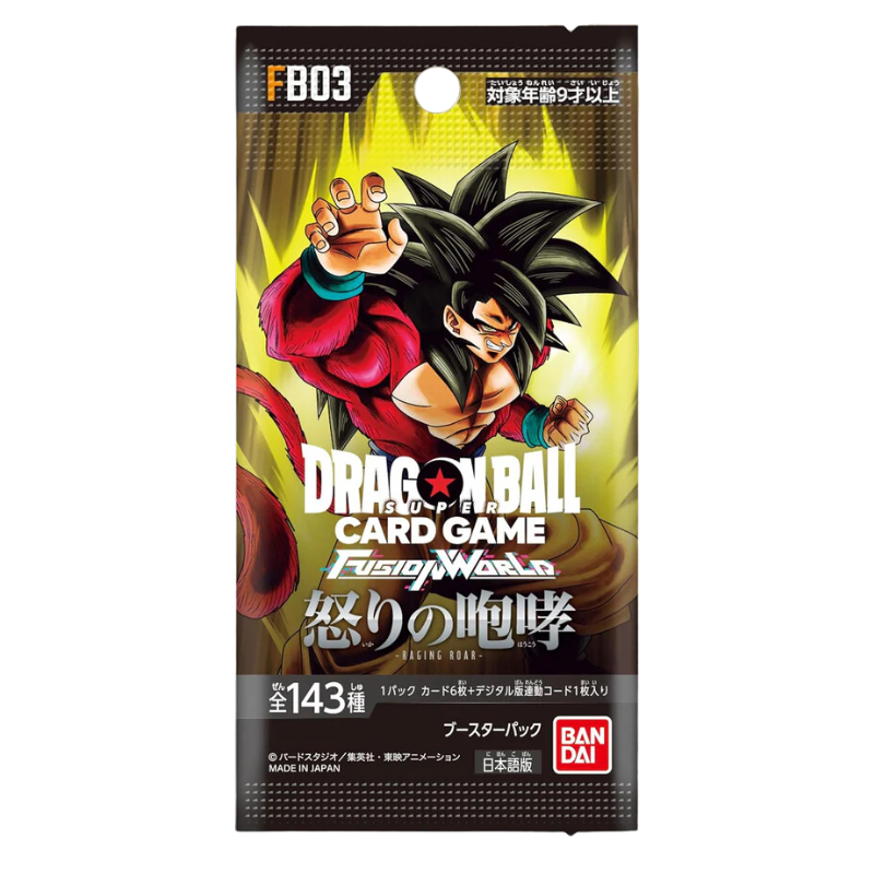 Dragon Ball Super Card Game – Fusion World – FB03: Raging Roar – Booster Display (JP)