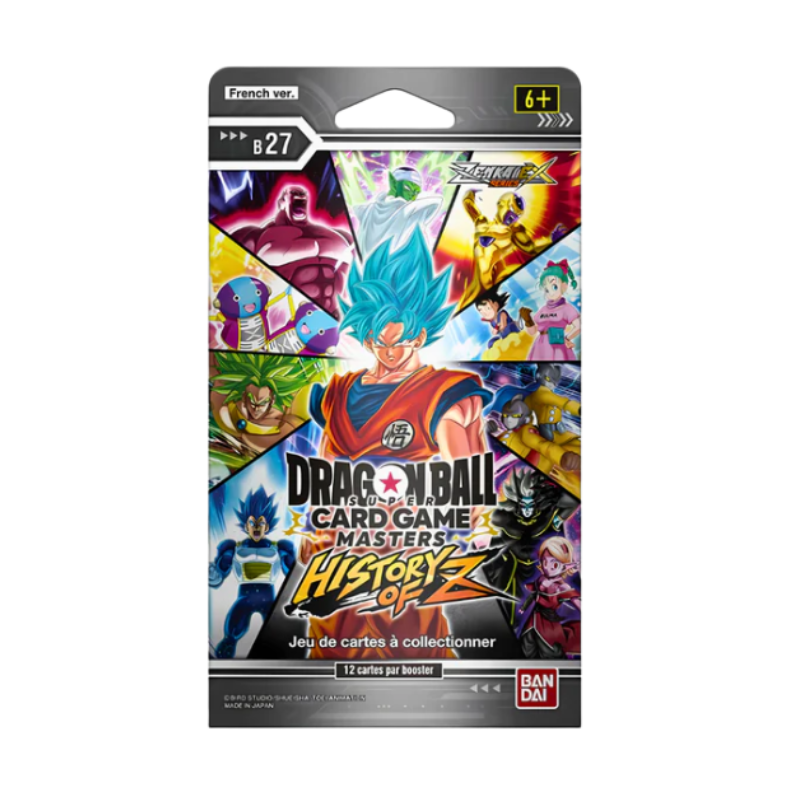 Dragon Ball Super Card Game - Masters - History of Z Sleeved Booster Pack B27 - Zenkai Series Set 10 (FR)