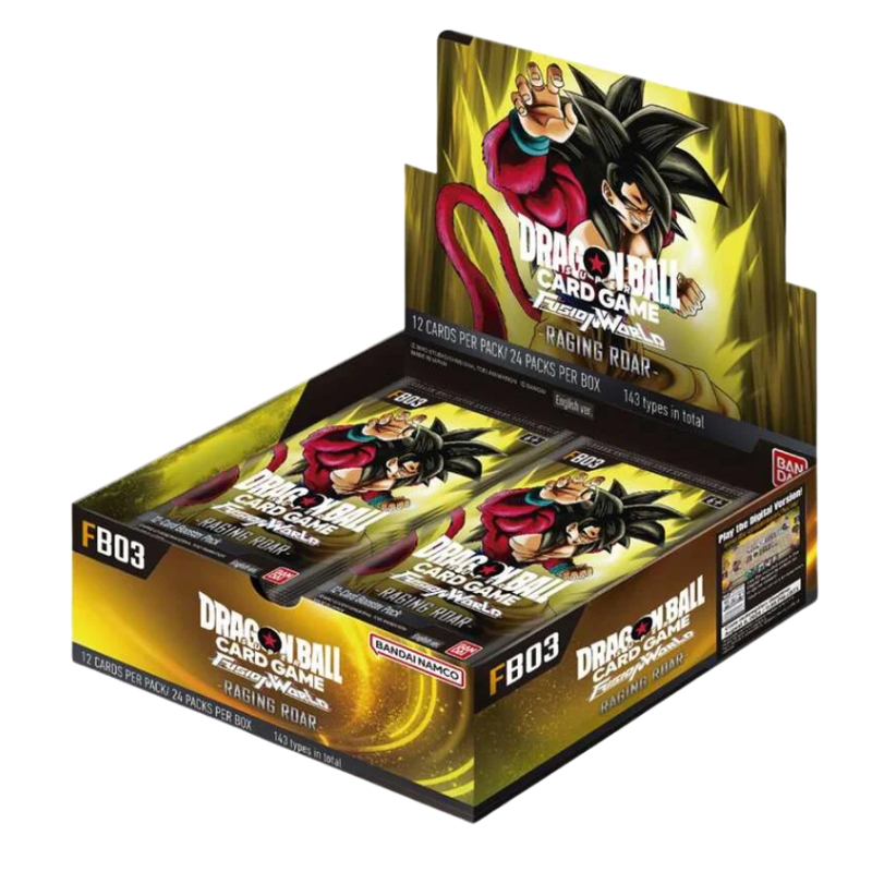 Dragon Ball Super Card Game – Fusion World – FB03: Raging Roar – Booster Display (EN)