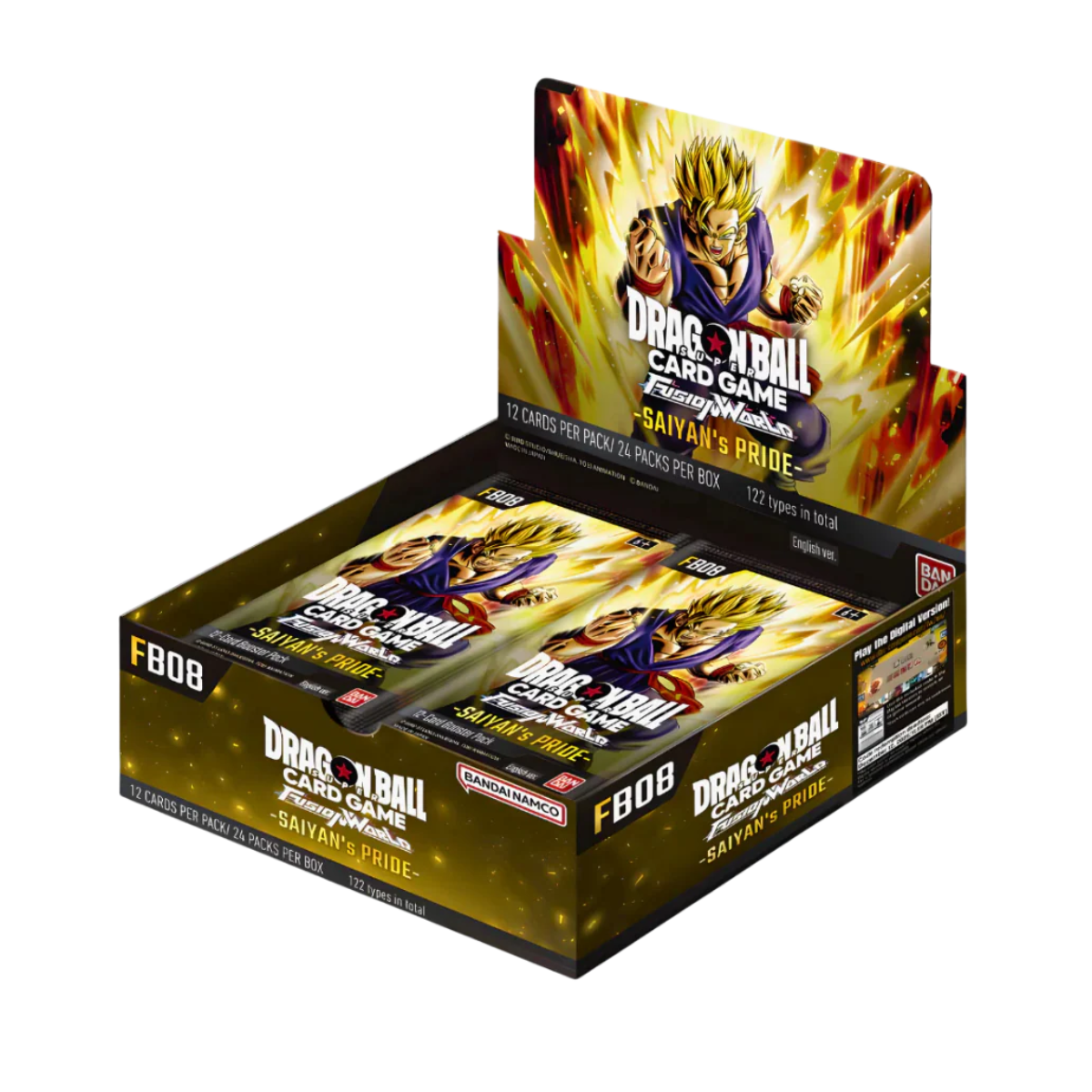 Dragon Ball Super Card Game – Fusion World – FB08 – Saiyan’s Pride – Booster Display (EN)