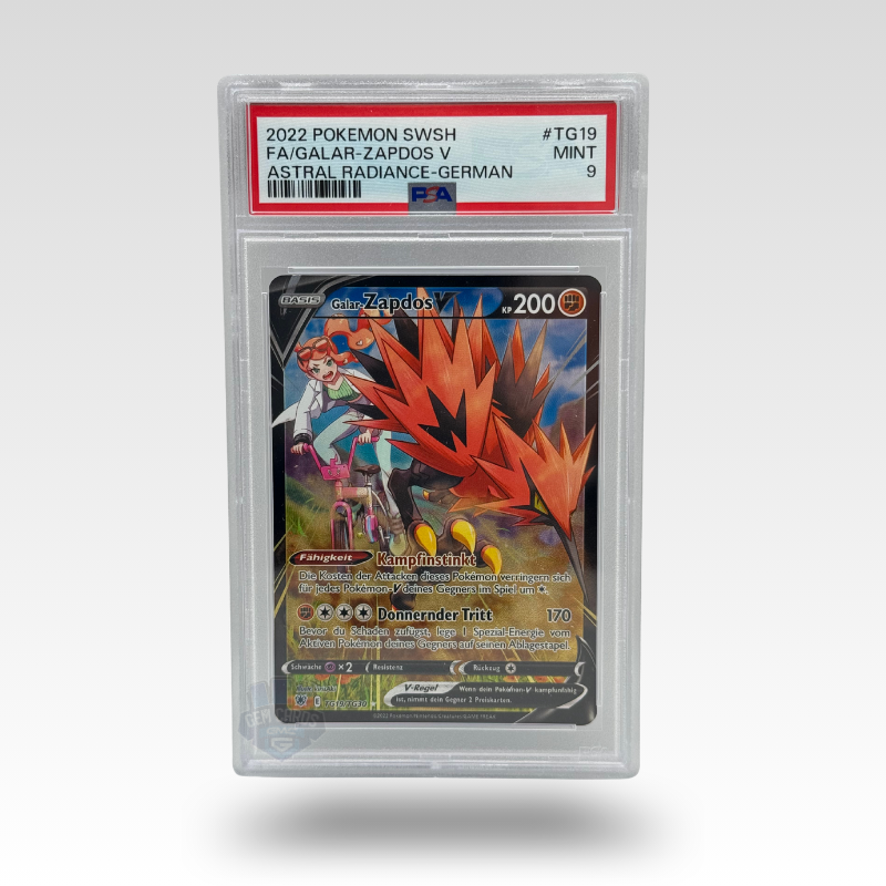 Pokémon – Galar-Zapdos V TG19 Full Art – Astral Radiance (DE) – PSA 9