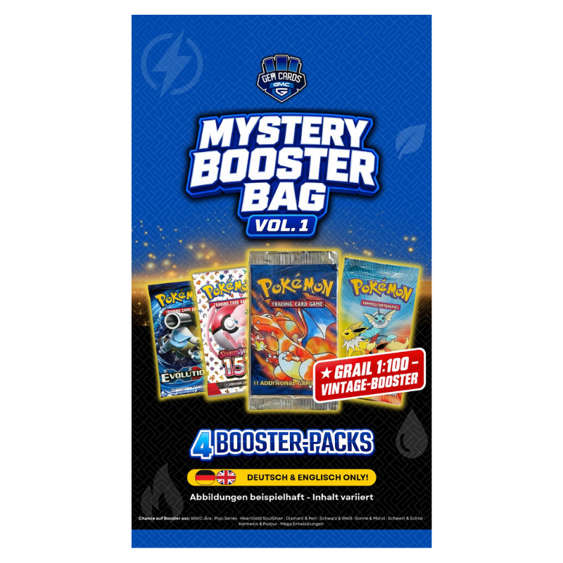 Gem Cards Pokémon Mystery Booster Bag Vol. 1 Überraschungsartikel