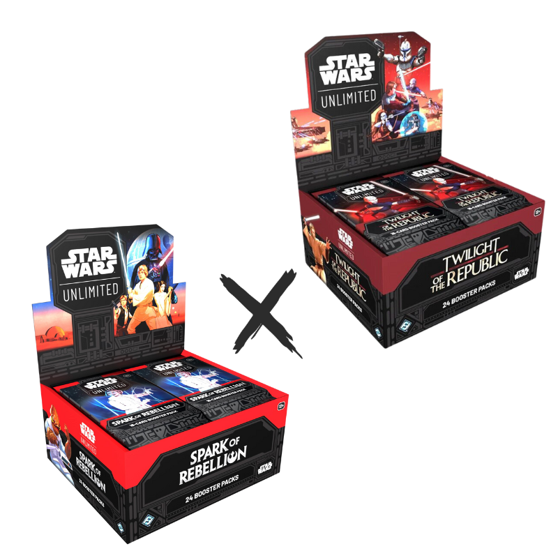Star Wars: Unlimited - Spark of Rebellion + Twilight of the Republic Display Bundle Englisch