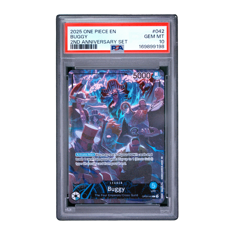 One Piece Card Game β Buggy 042 β 2nd Anniversary Set (EN) β PSA 10