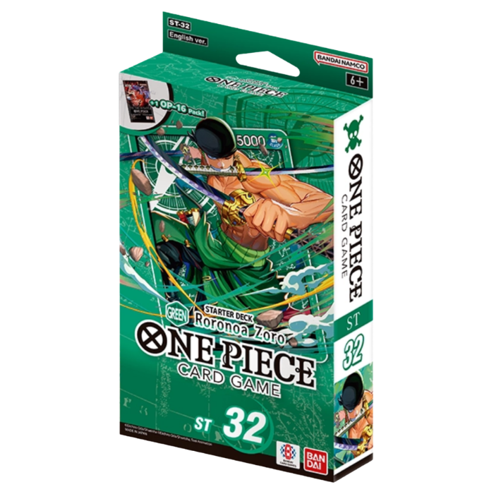 One Piece Card Game – ST-32 Starter Deck – Green Roronoa Zoro (EN)