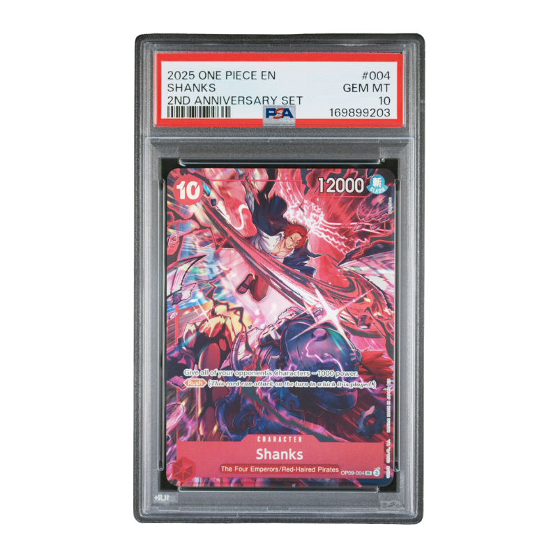 One Piece Card Game – Shanks 004 – 2nd Anniversary Set (EN) – PSA 10