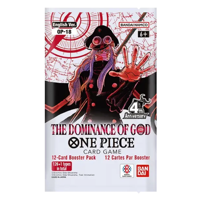 One Piece Card Game OP18 The Dominance of God – Boosterpack Englisch mit 12 Karten