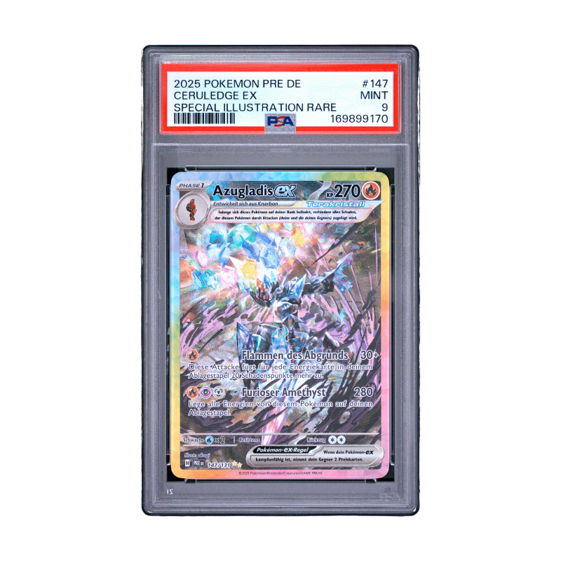 Pokémon –Azugladis ex 147 Special Illustration Rare – Prismatische Entwicklungen (DE) – PSA 9