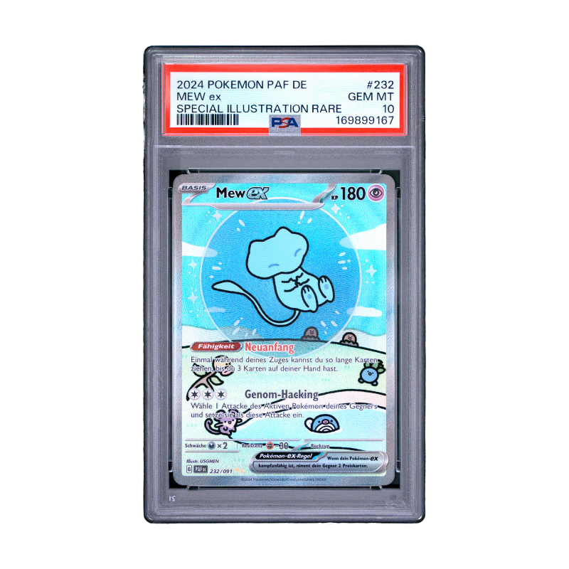 Pokémon – Mew ex 232 Special Illustration Rare – Paldeas Schicksale (DE) – PSA 10