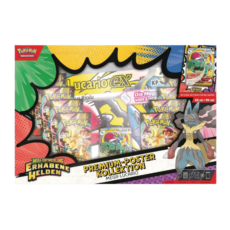 Pokémon – Mega-Entwicklung: Erhabene Helden – Premium Poster Kollektion (DE)