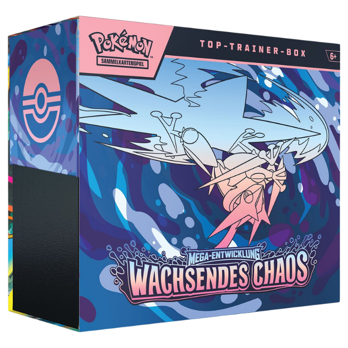 Pokémon – Mega-Entwicklung: Wachsendes Chaos – Top-Trainer-Box ME04 (DE)