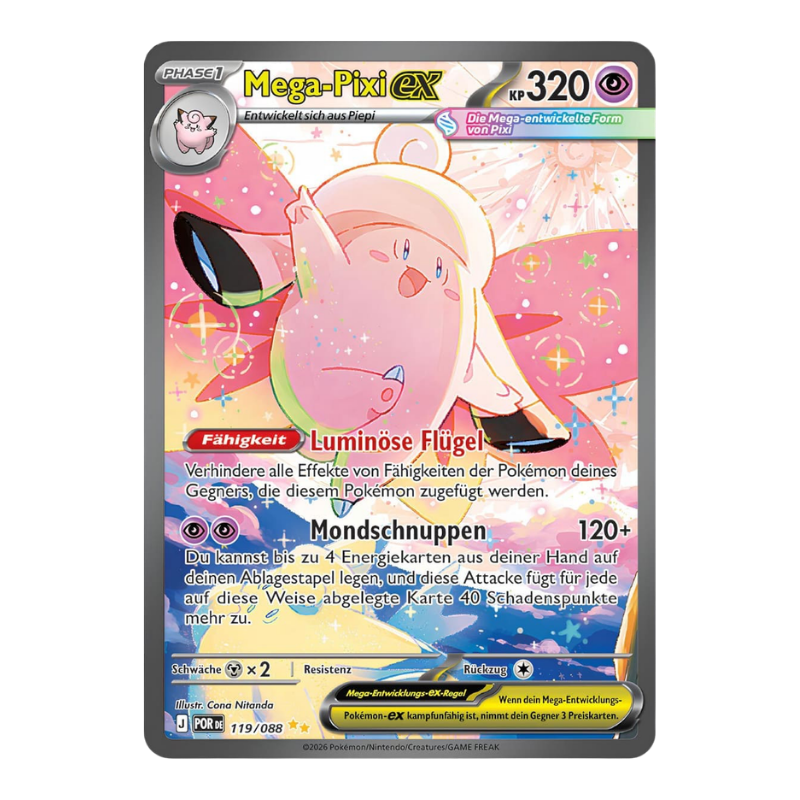 Pokémon – Mega-Entwicklung – Optimale Ordnung – Booster Box Display ME04 (DE)