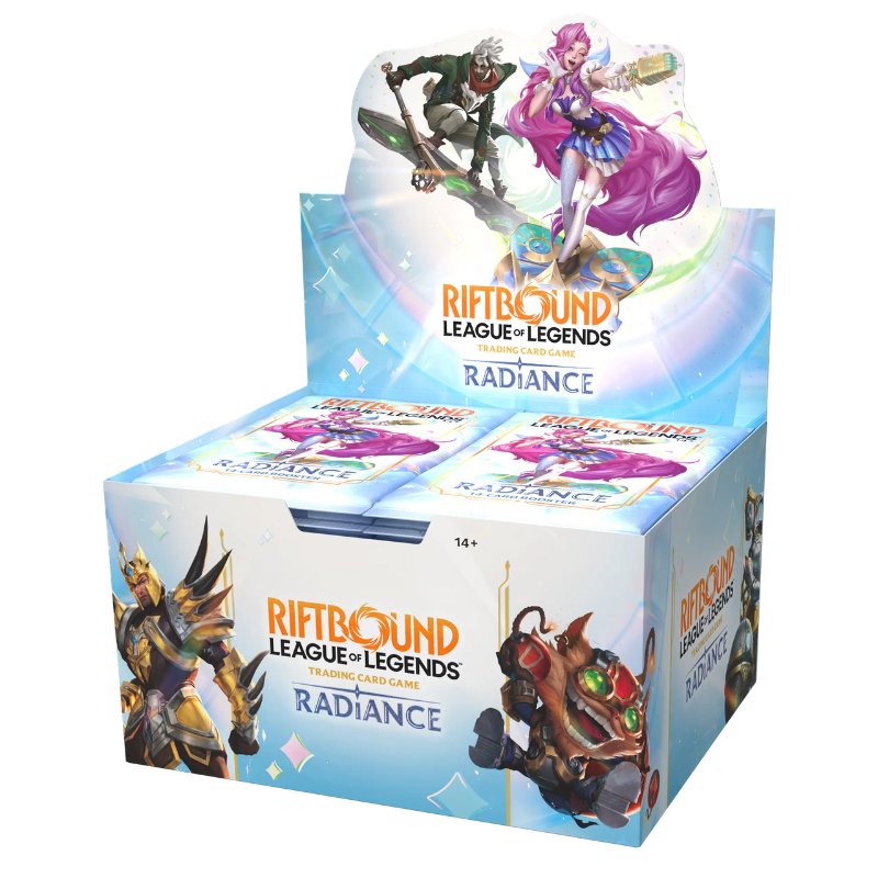 Riftbound League of Legends TCG Radiance Booster Display auf Englisch mit 24 Boosterpacks
