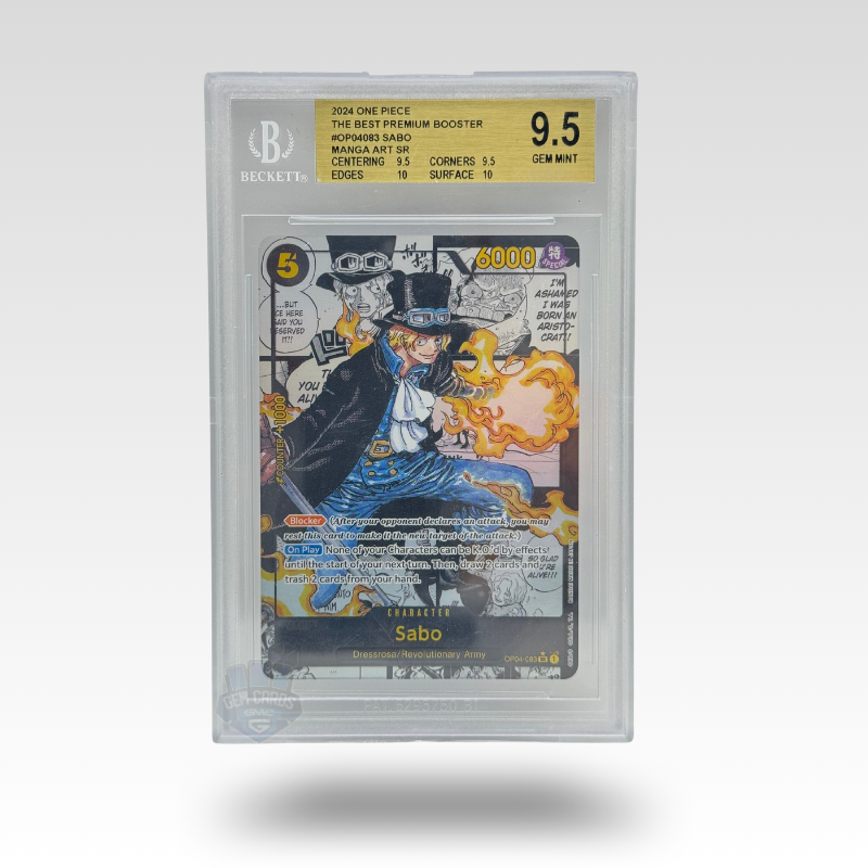One Piece – Sabo OP04-083 Manga Art SR – The Best (EN) – BGS 9.5