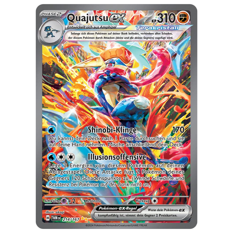 Quajutsu-ex Special Illustration Rare aus Pokémon Maskerade im Zwielicht auf Deutsch