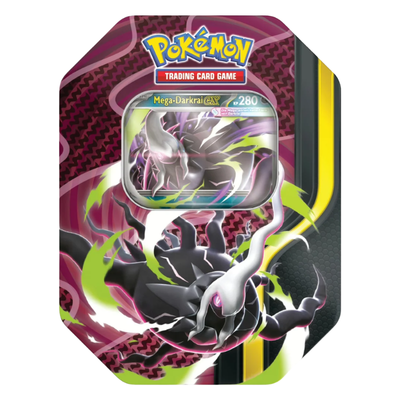 Pokémon Tin-Box Mega-Kräfte mit Mega-Darkrai-ex Promokarte und 4 Boosterpacks