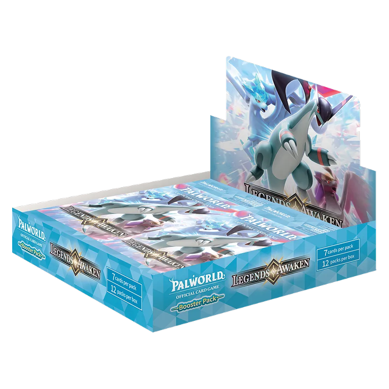 Palworld Official Card Game BP02 Legends Awaken Booster Display auf Englisch mit 12 Boosterpacks