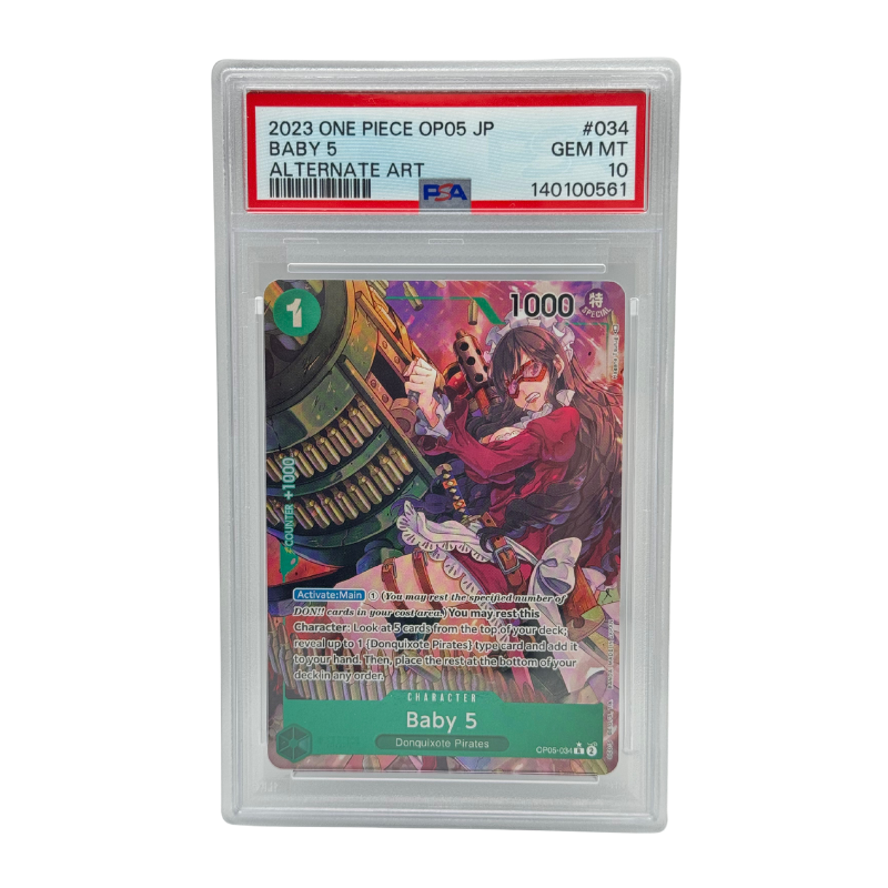 One Piece – Baby 5 OP05-034 Alternate Art (JP) – PSA 10