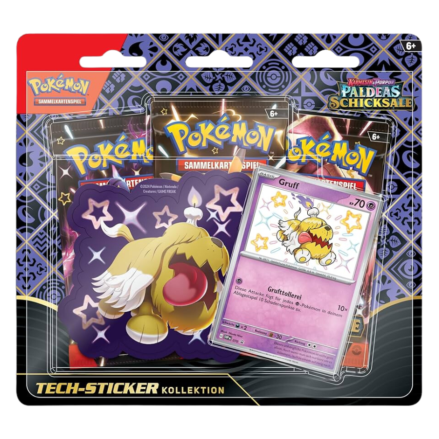 Pokémon Karmesin & Purpur Paldeas Schicksale Tech-Sticker-Kollektion Deutsch