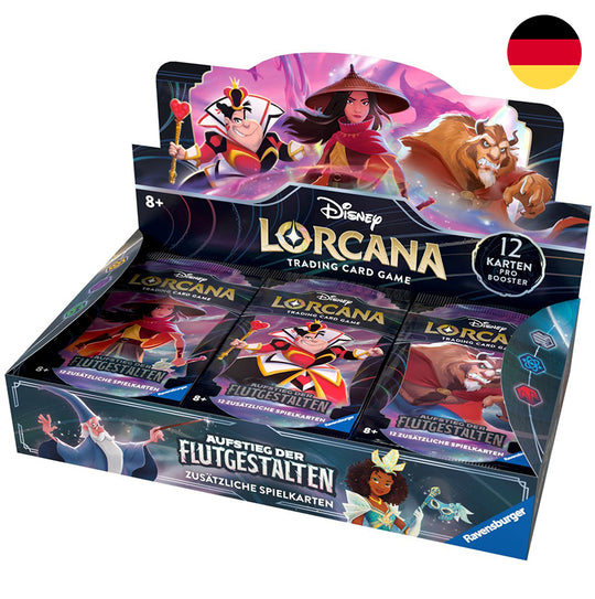 Disney Lorcana: Aufstieg der Flutgestalten - Display mit 24 Booster Packs Deutsch