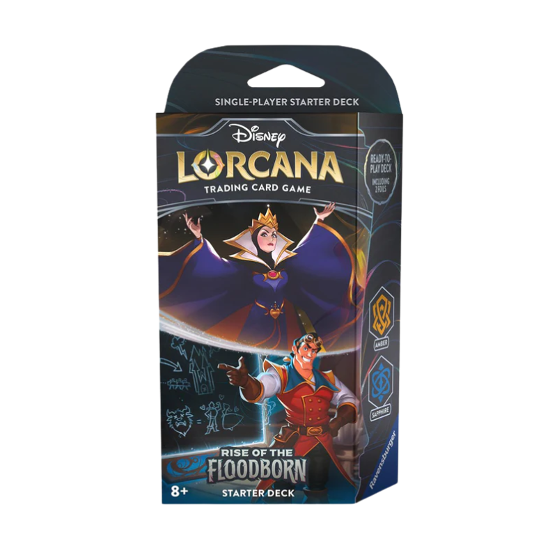 Disney Lorcana: Rise of the Floodborn - Starter Deck Amber and Sapphire Englisch