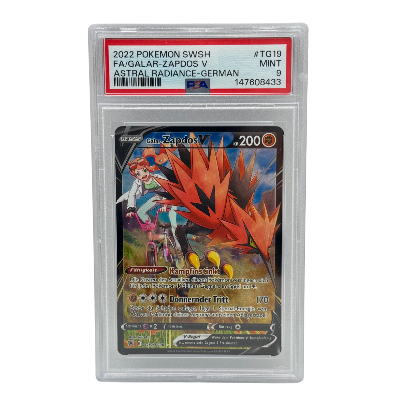 Pokémon – Galar-Zapdos V TG19 Full Art – Astral Radiance (DE) – PSA 9