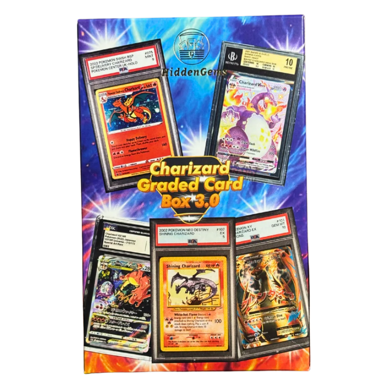Hidden Gems Pokémon Graded Charizard Box 3.0