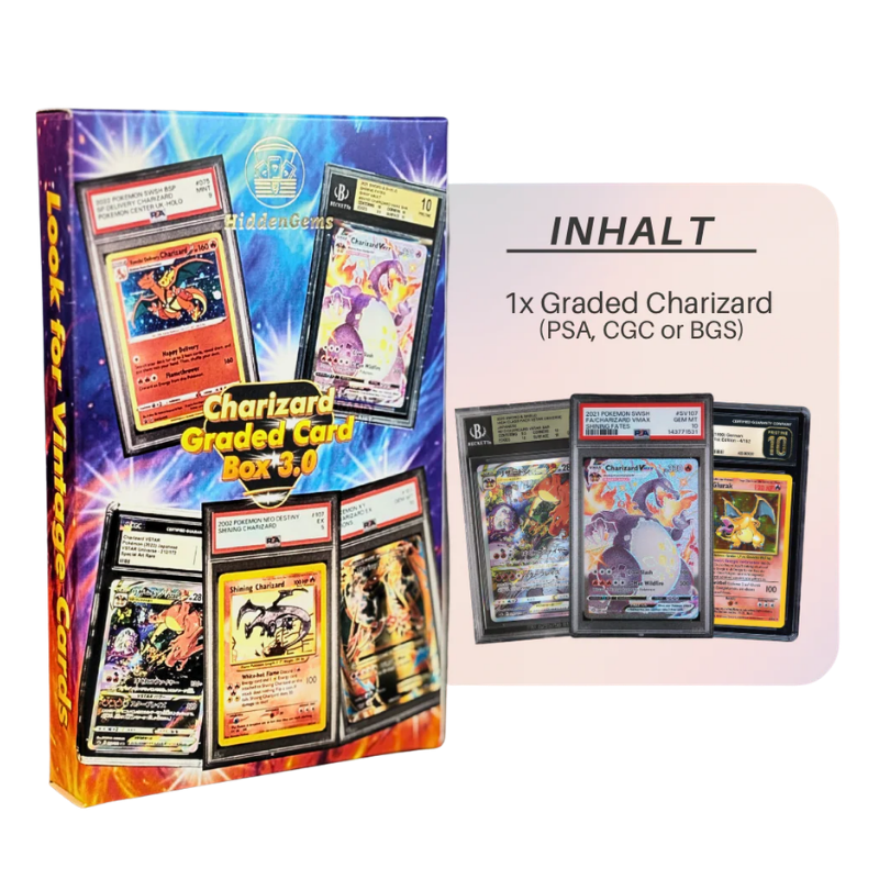Hidden Gems Pokémon Graded Charizard Box 3.0