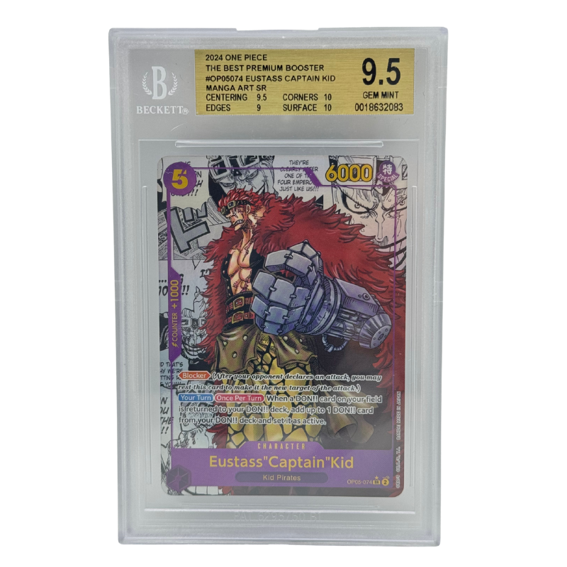 One Piece – Eustass "Captain" Kid OP05-074 Manga Art SR – The Best (EN) – BGS 9.5