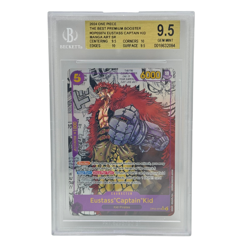 One Piece – Eustass "Captain" Kid OP05-074 Manga Art SR – The Best (EN) – BGS 9.5