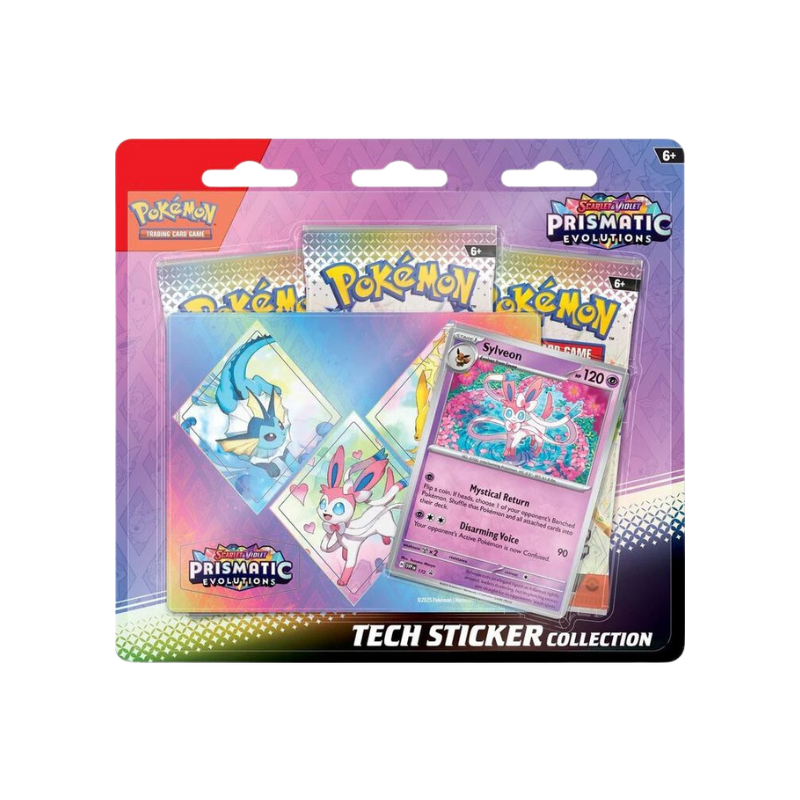 Pokémon Prismatic Evolutions Tech-Sticker-Collection Englisch