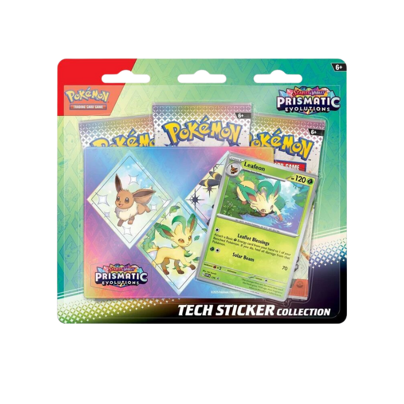 Pokémon Prismatic Evolutions Tech-Sticker-Collection Englisch