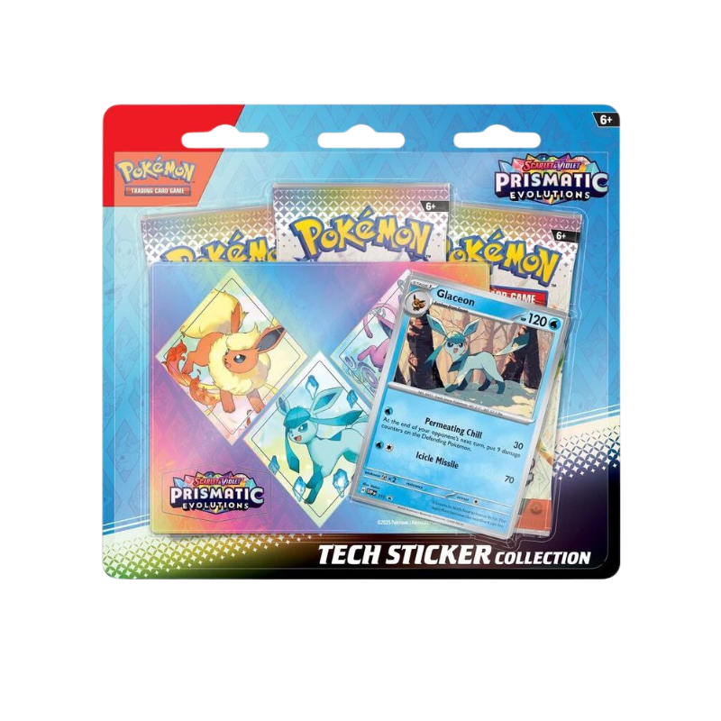 Pokémon Prismatic Evolutions Tech-Sticker-Collection Englisch