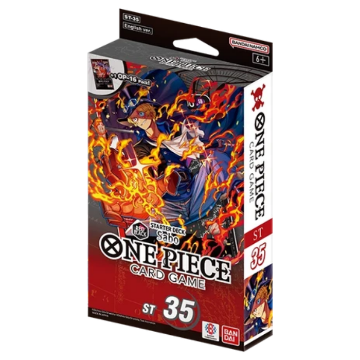 One Piece Card Game – ST-35 Starter Deck – Red/Black Sabo (EN)