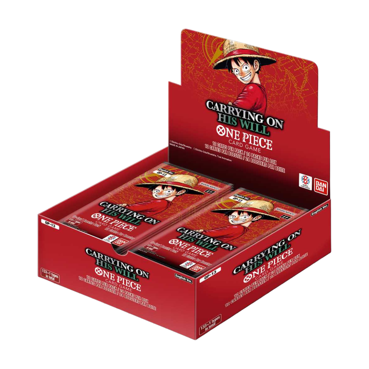 One Piece Card Game – OP‑13 Carrying On His Will – Booster Display (EN)