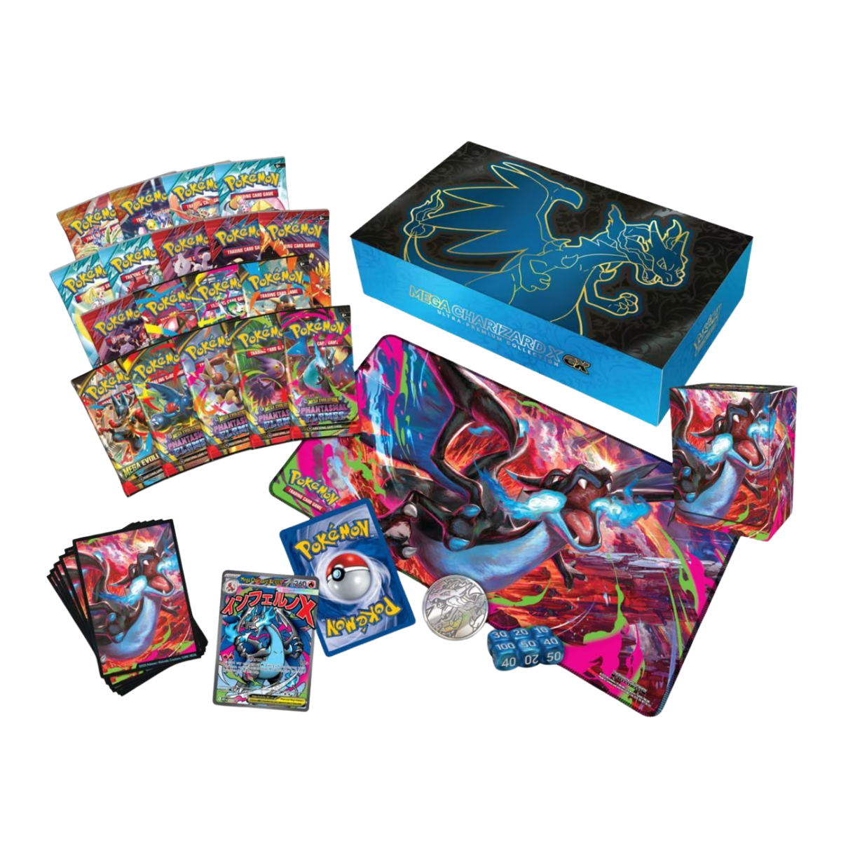 Pokémon – Fatale Flammen – Ultra Premium Kollektion Mega-Glurak X-ex (DE)