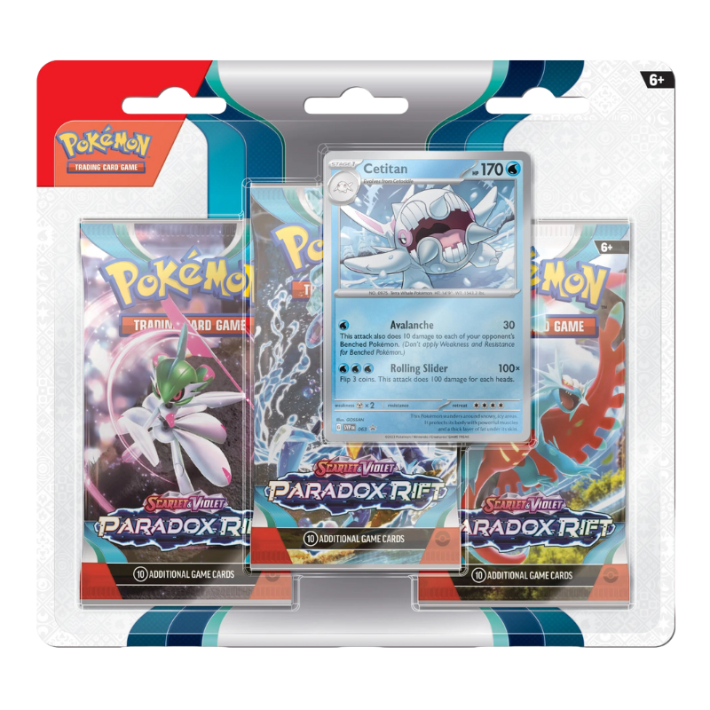 Pokémon – Paradoxrift – 3‑Pack Blister (EN)