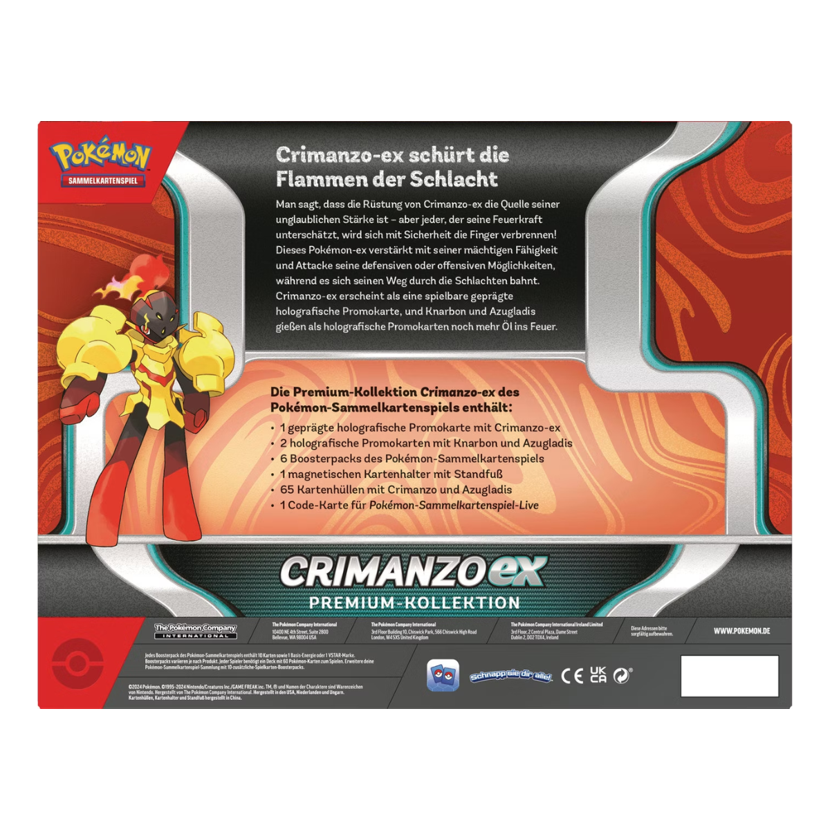 Pokémon – Crimanzo ex Premium Kollektion (DE)