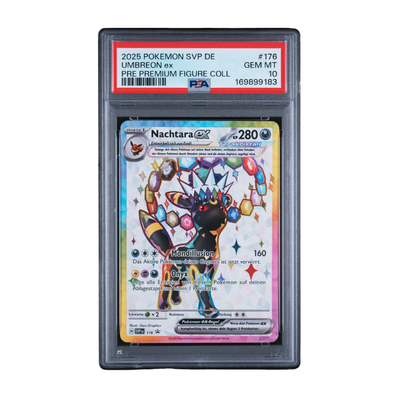 Pokémon – Nachtara ex 176 Promo – Prismatische Entwicklungen Premium Figure Collection (DE) – PSA 10