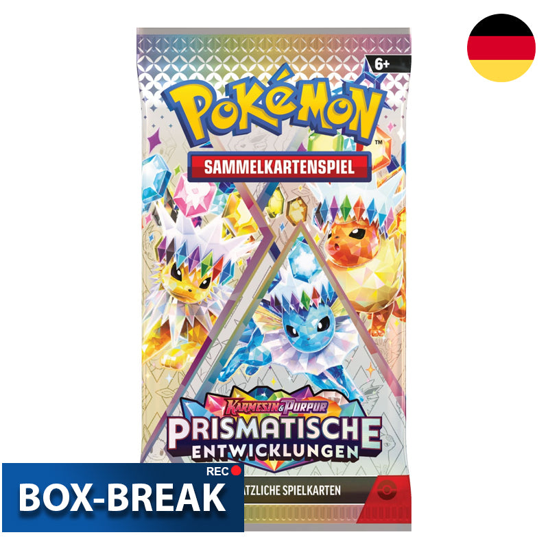 Pokémon Karmesin & Purpur Prismatische Entwicklungen Booster Deutsch BOX-BREAK