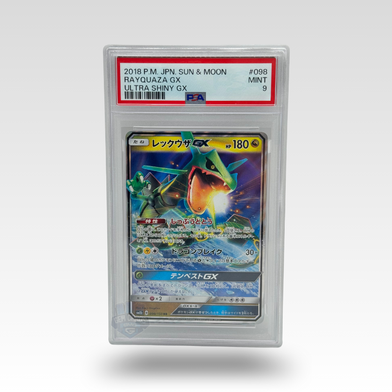 Pokémon – Rayquaza GX 098/150 – Ultra Shiny GX (JP) – PSA 9