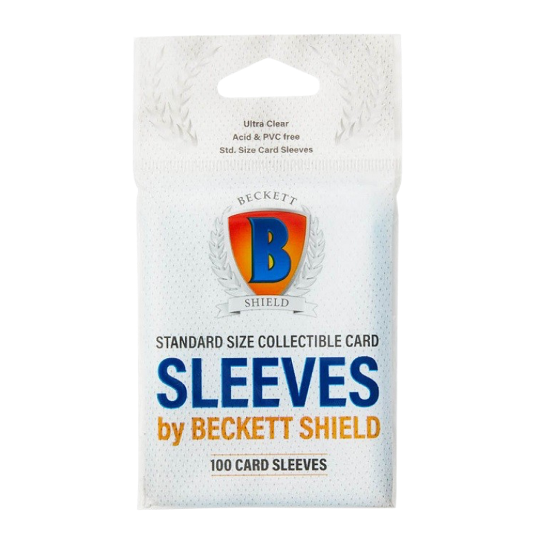 Beckett Shield Standard Card Sleeves Packung mit 100 glasklaren Kartenhüllen, säure- und PVC-frei