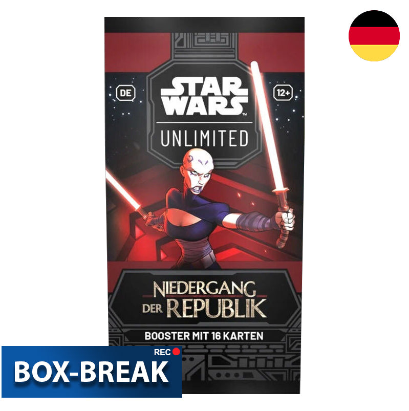 Star Wars Unlimited: Niedergang der Republik Deutsch BOX-BREAK