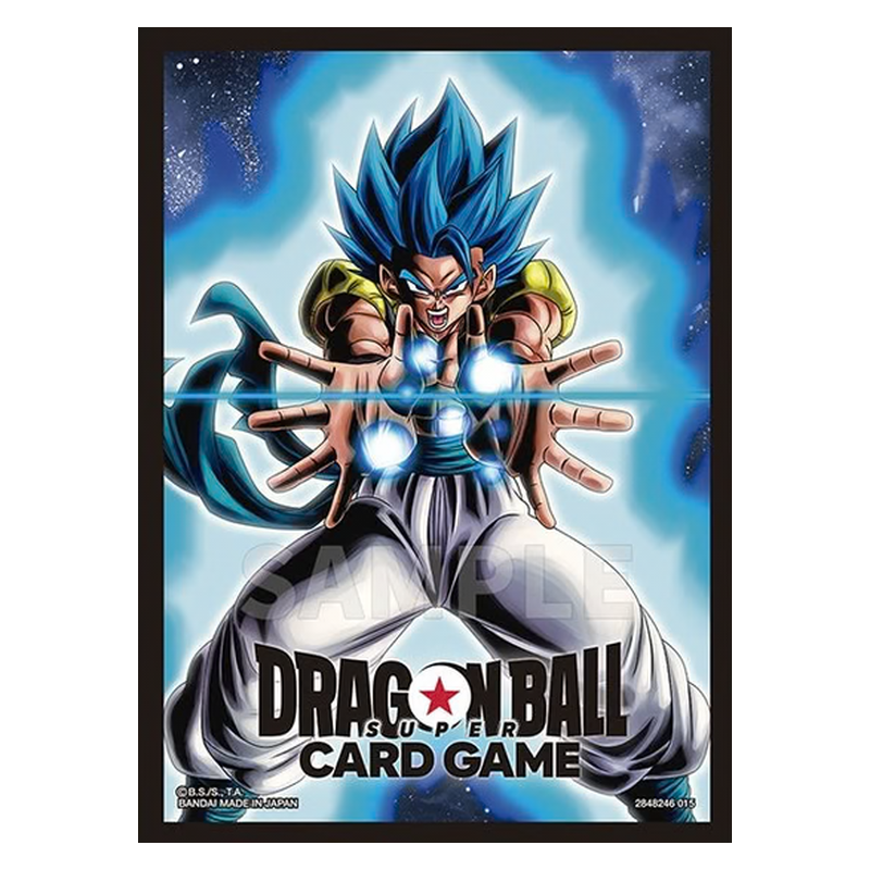 Dragon Ball Super Card Game Official Card Sleeves Vol. 4 mit Gogeta Blue aus dem Broly-Film, 64 Kartenhüllen