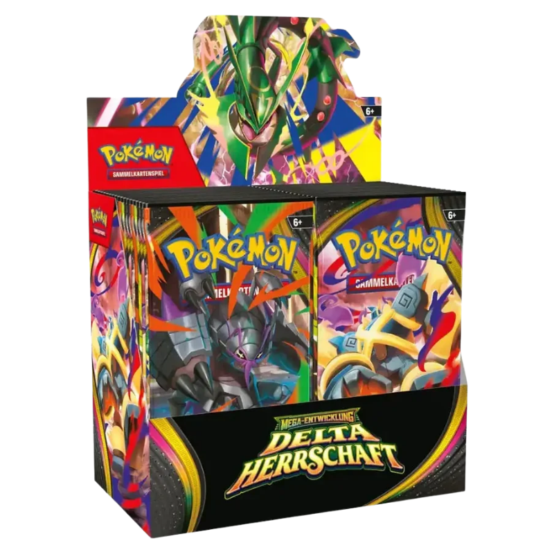 Pokémon Mega-Entwicklung Delta-Herrschaft Booster Display deutsch mit 36 Boosterpacks und Mega-Rayquaza-ex