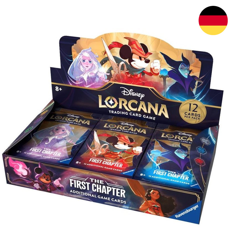 Disney Lorcana: Das Erste Kapitel - Display mit 24 Booster Packs Deutsch