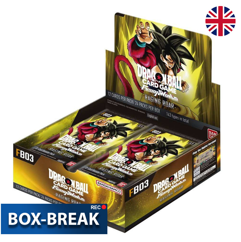 Dragonball Super Card Game - Raging Roar FB-03 Englisch BOX-BREAK