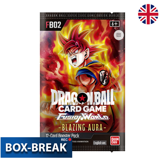 Dragonball Super Card Game - Fusion World Blazing Aura FB-02 Englisch BOX-BREAK