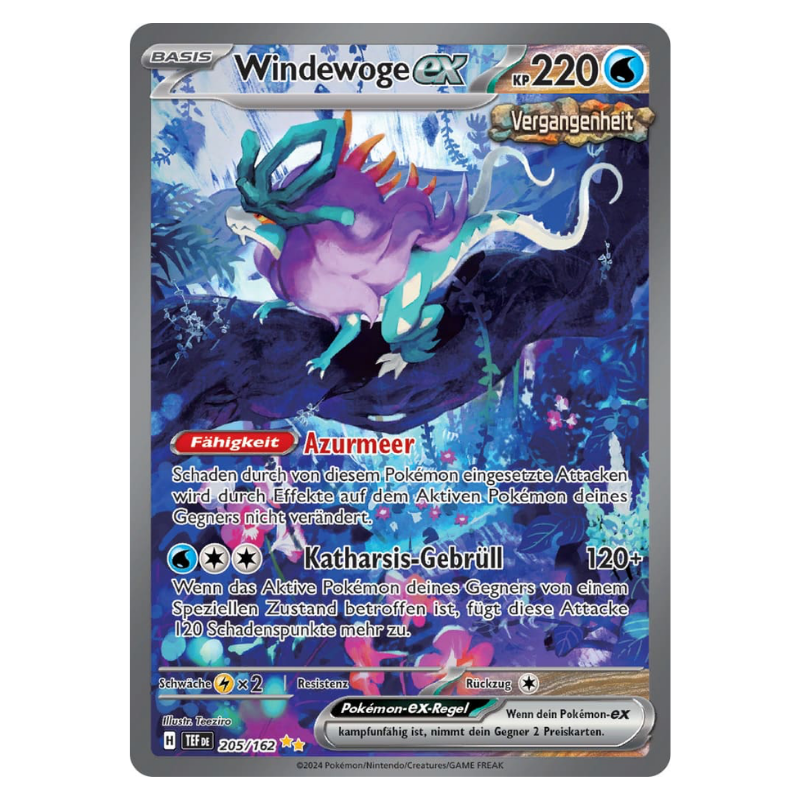 Windewoge-ex Vergangenheit-Karte aus dem Pokémon-Set Gewalten der Zeit auf Deutsch